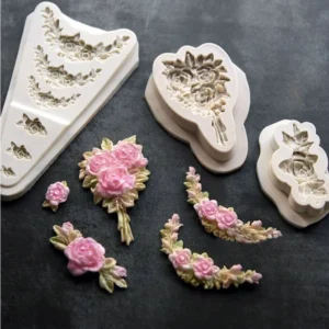DIY Flower Bouquet Silicone Mold – For Fondant, Gum Paste, Chocolate & Cake Decorating