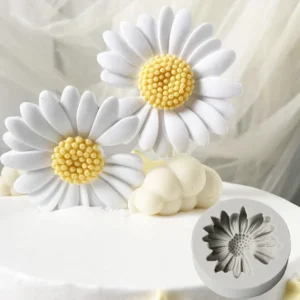 3D Daisy & Sunflower Silicone Mold – Multi-Purpose Flower Mold for Baking, Soap, Epoxy & Candle DIY Projects
